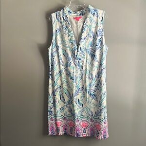 Lilly Pulitzer Sleeveless Dress in Blue and Pink
